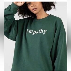 The Mayfair Group Empathy Always Crewneck in forest green Size Small/medium